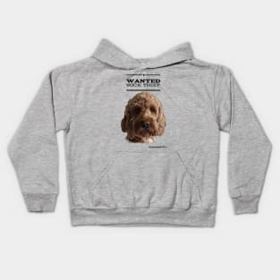 Cockapoo / Doodle Dog Sock Thief Kids Hoodie